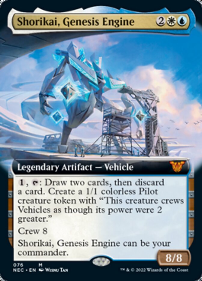 Shorikai, Genesis Engine (Extended Art) [Kamigawa: Neon Dynasty Commander] | Shuffle n Cut Hobbies & Games