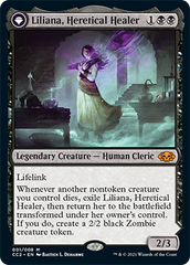 Liliana, Heretical Healer // Liliana, Defiant Necromancer [Commander Collection: Black] | Shuffle n Cut Hobbies & Games