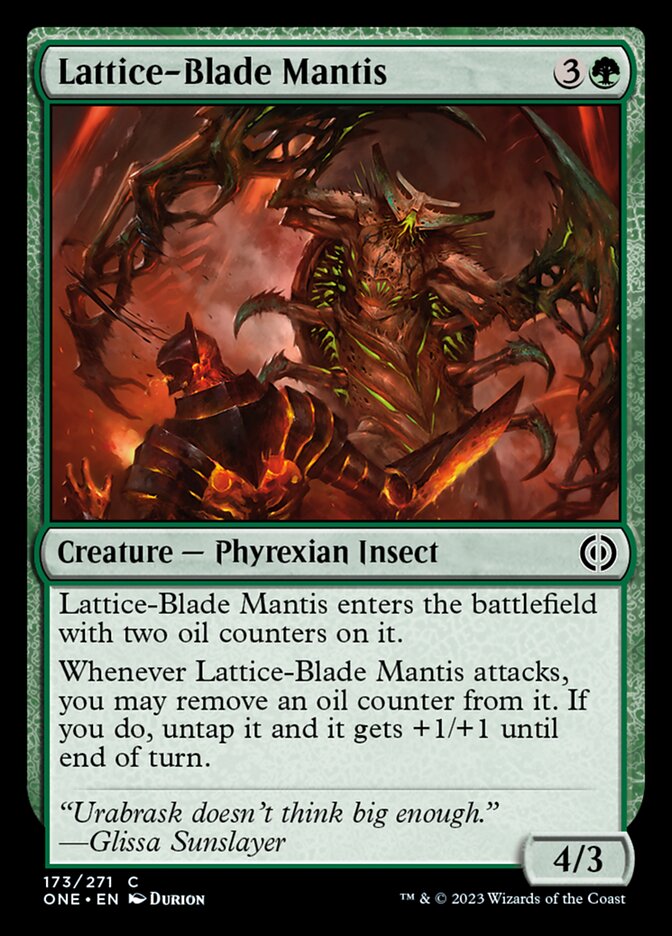 Lattice-Blade Mantis [Phyrexia: All Will Be One] | Shuffle n Cut Hobbies & Games