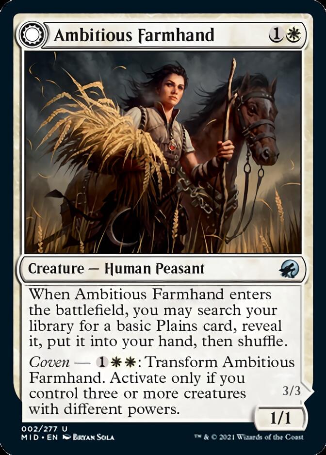 Ambitious Farmhand // Seasoned Cathar [Innistrad: Midnight Hunt] | Shuffle n Cut Hobbies & Games