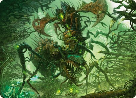 Skyscythe Engulfer Art Card [Phyrexia: All Will Be One Art Series] | Shuffle n Cut Hobbies & Games