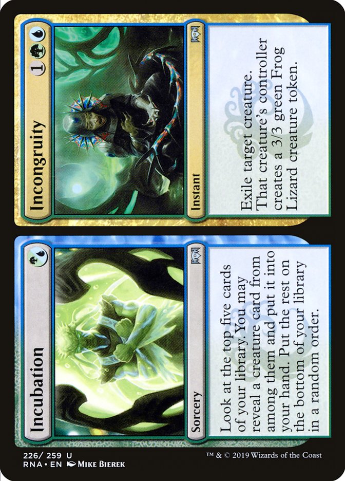 Incubation // Incongruity [Ravnica Allegiance] | Shuffle n Cut Hobbies & Games