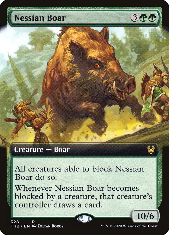 Nessian Boar (Extended Art) [Theros Beyond Death] | Shuffle n Cut Hobbies & Games