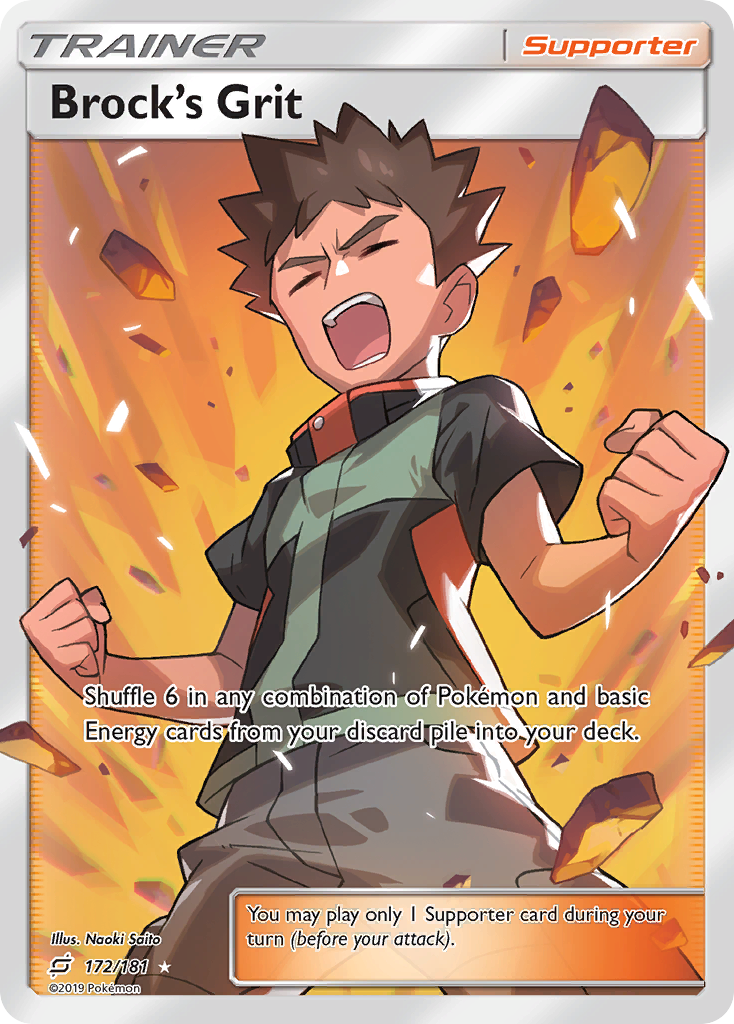Brock's Grit (172/181) [Sun & Moon: Team Up] | Shuffle n Cut Hobbies & Games