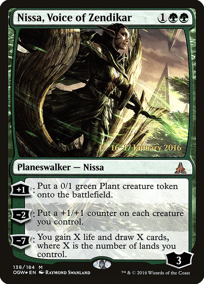 Nissa, Voice of Zendikar [Oath of the Gatewatch Prerelease Promos] | Shuffle n Cut Hobbies & Games