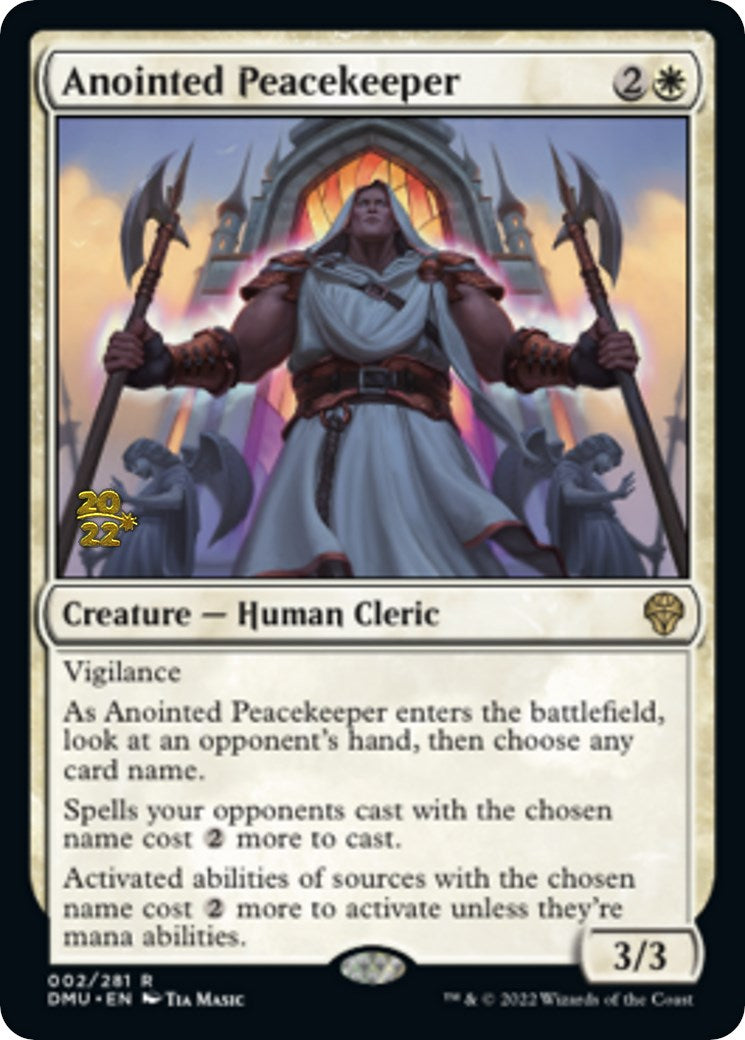 Anointed Peacekeeper [Dominaria United Prerelease Promos] | Shuffle n Cut Hobbies & Games