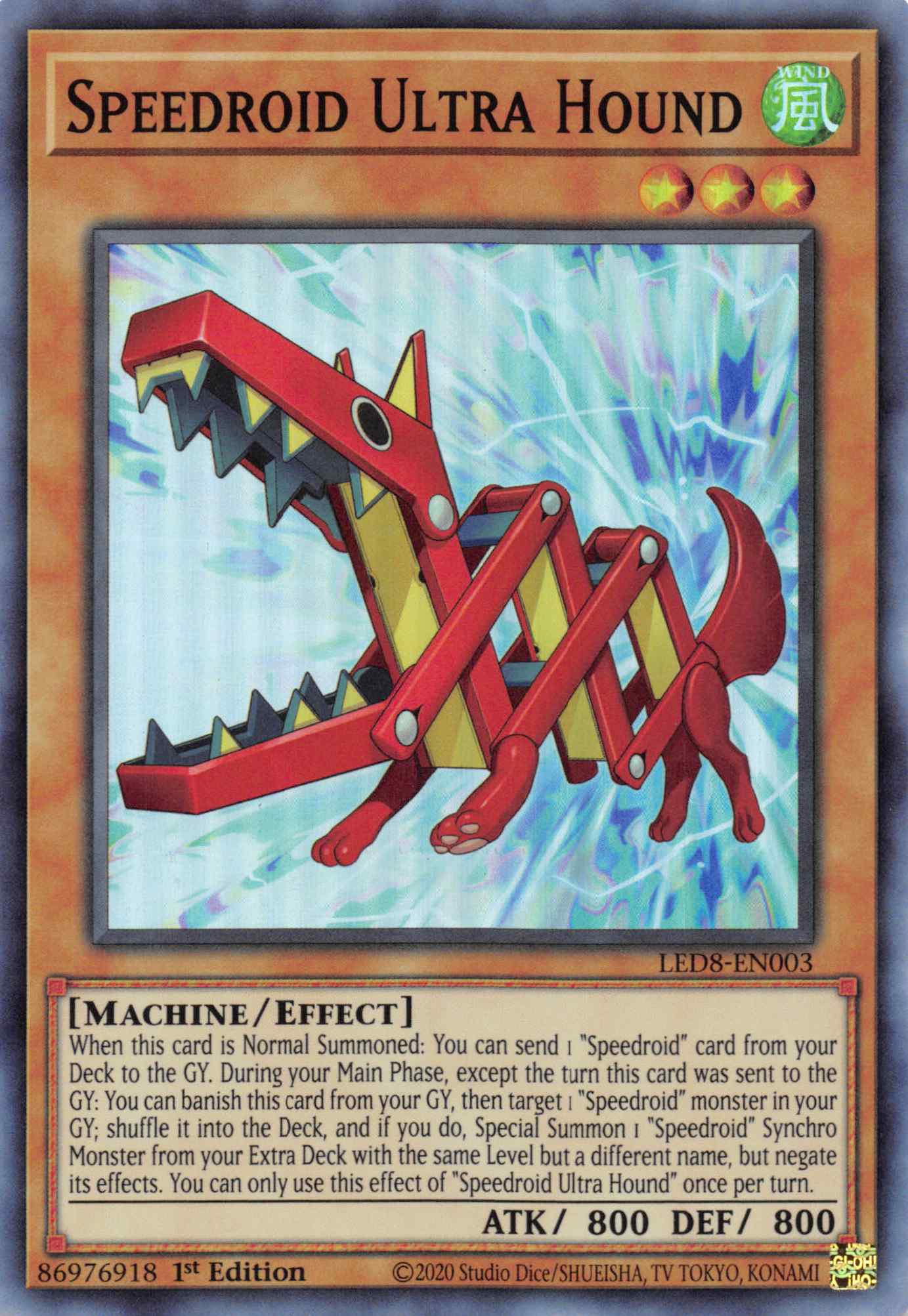 Speedroid Ultra Hound [LED8-EN003] Super Rare | Shuffle n Cut Hobbies & Games