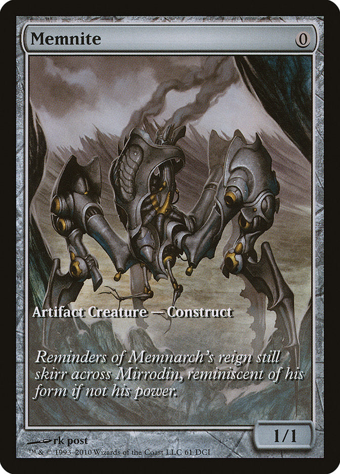 Memnite (Game Day) (Extended Art) [Scars of Mirrodin Promos] | Shuffle n Cut Hobbies & Games