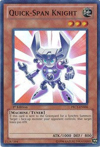 Quick-Span Knight [PRC1-EN006] Super Rare | Shuffle n Cut Hobbies & Games