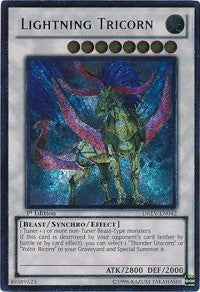 Lightning Tricorn (UTR) [DREV-EN042] Ultimate Rare | Shuffle n Cut Hobbies & Games