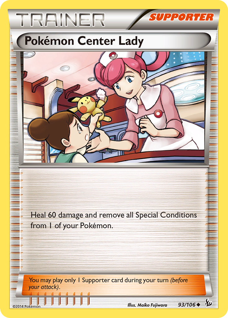 Pokemon Center Lady (93/106) [XY: Flashfire] | Shuffle n Cut Hobbies & Games