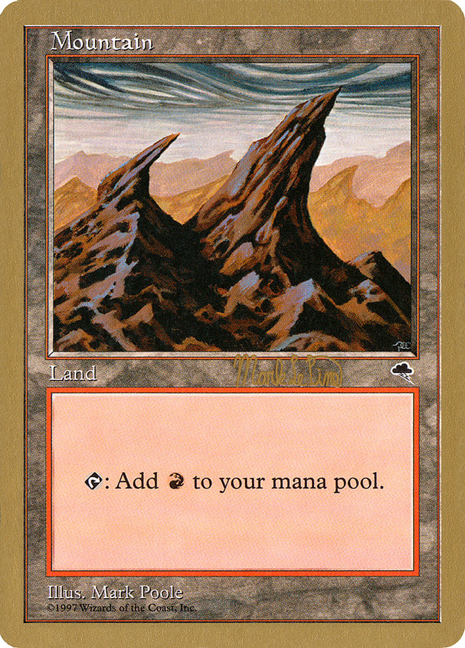 Mountain (mlp344) (Mark Le Pine) [World Championship Decks 1999] | Shuffle n Cut Hobbies & Games