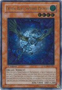 Crystal Beast Sapphire Pegasus (UTR) [FOTB-EN007] Ultimate Rare | Shuffle n Cut Hobbies & Games