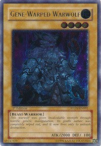 Gene-Warped Warwolf (UTR) [STON-EN001] Ultimate Rare | Shuffle n Cut Hobbies & Games