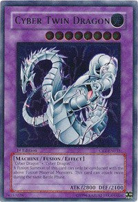 Cyber Twin Dragon (UTR) [CRV-EN035] Ultimate Rare | Shuffle n Cut Hobbies & Games