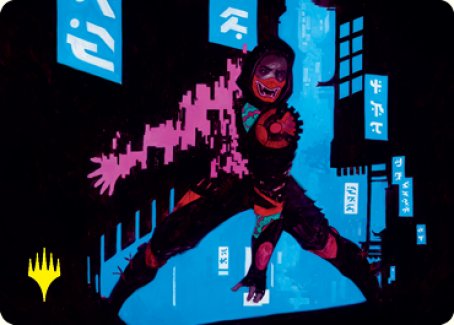 Return to Action Art Card (Gold-Stamped Signature) [Kamigawa: Neon Dynasty Art Series] | Shuffle n Cut Hobbies & Games