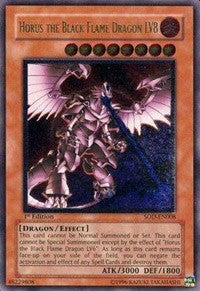 Horus the Black Flame Dragon LV8 (UTR) [SOD-EN008] Ultimate Rare | Shuffle n Cut Hobbies & Games