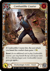 Combustible Courier (Blue) [CRU111] 1st Edition Normal | Shuffle n Cut Hobbies & Games
