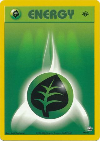 Grass Energy (108/111) [Neo Genesis Unlimited] | Shuffle n Cut Hobbies & Games
