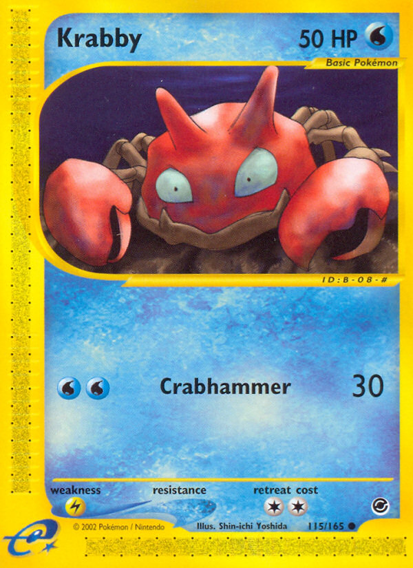 Krabby (115/165) [Expedition: Base Set] | Shuffle n Cut Hobbies & Games