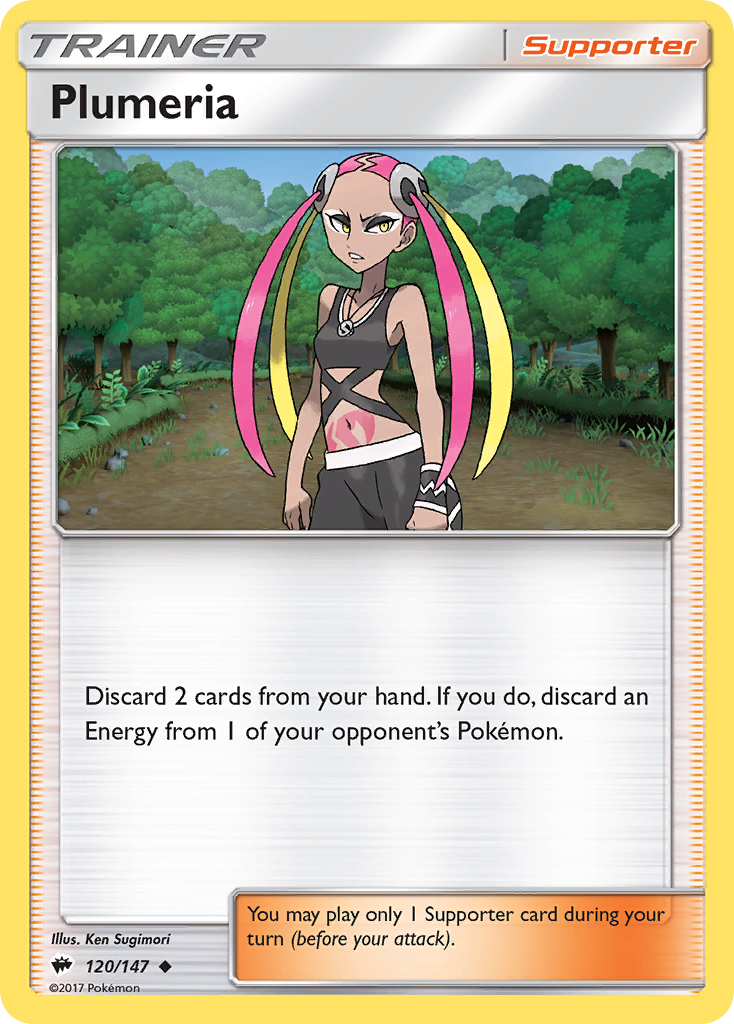 Plumeria (120/147) [Sun & Moon: Burning Shadows] | Shuffle n Cut Hobbies & Games