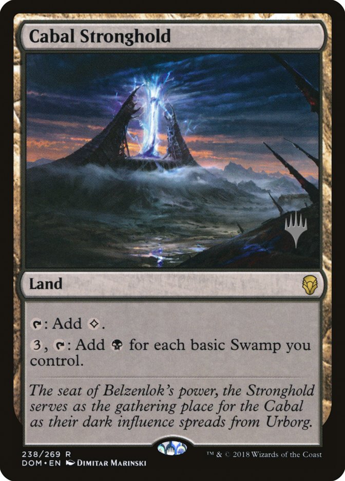 Cabal Stronghold (Promo Pack) [Dominaria Promos] | Shuffle n Cut Hobbies & Games