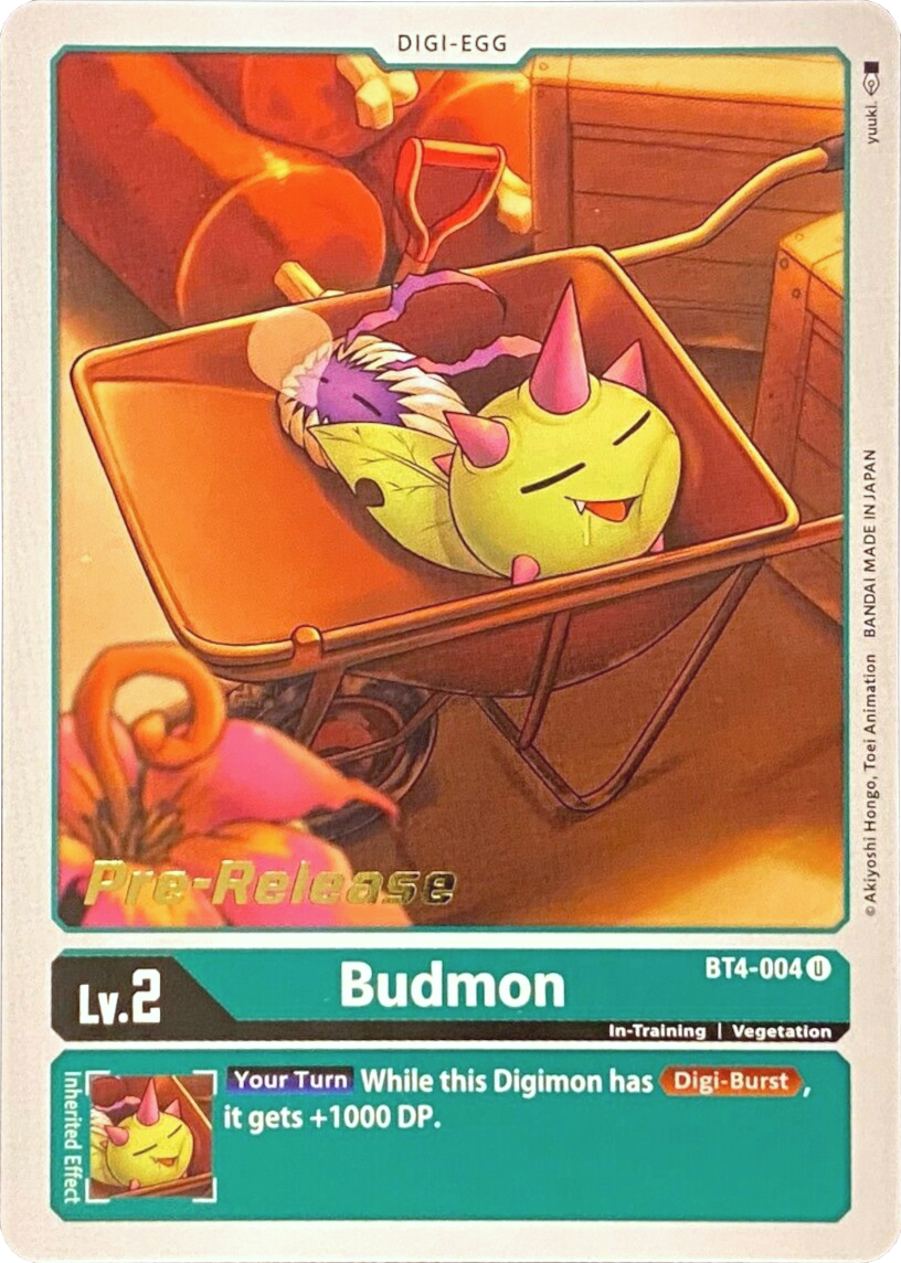 Budmon [BT4-004] [Great Legend Pre-Release Promos] | Shuffle n Cut Hobbies & Games