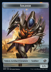 Powerstone // Soldier (008) Double-Sided Token [The Brothers' War Tokens] | Shuffle n Cut Hobbies & Games