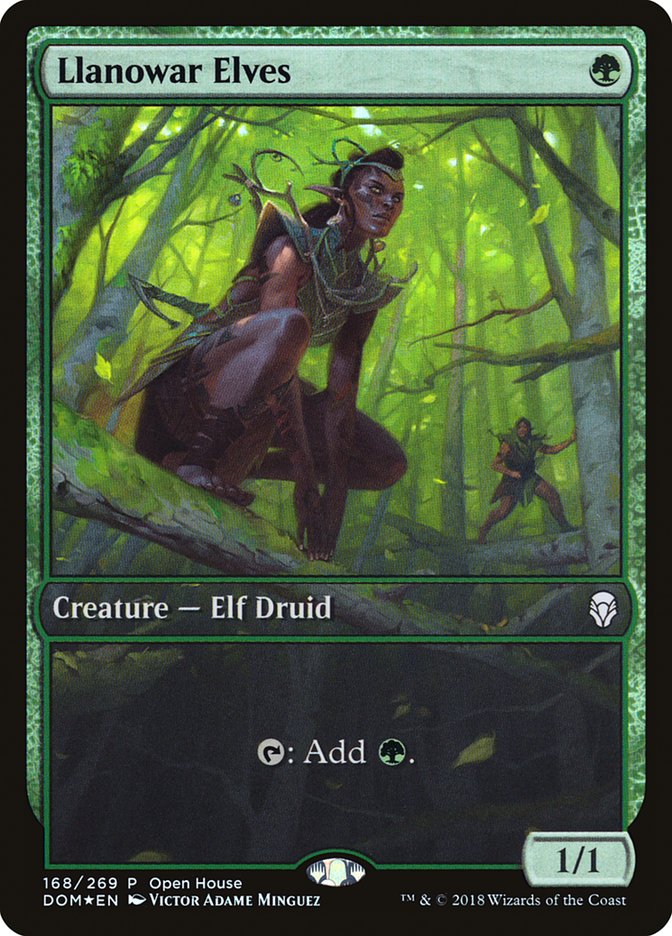 Llanowar Elves (Open House) [Dominaria Promos] | Shuffle n Cut Hobbies & Games