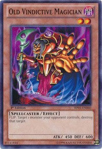 Old Vindictive Magician [BP01-EN060] Common | Shuffle n Cut Hobbies & Games