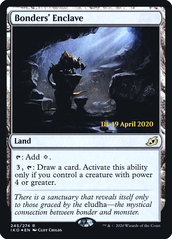 Bonders' Enclave [Ikoria: Lair of Behemoths Prerelease Promos] | Shuffle n Cut Hobbies & Games