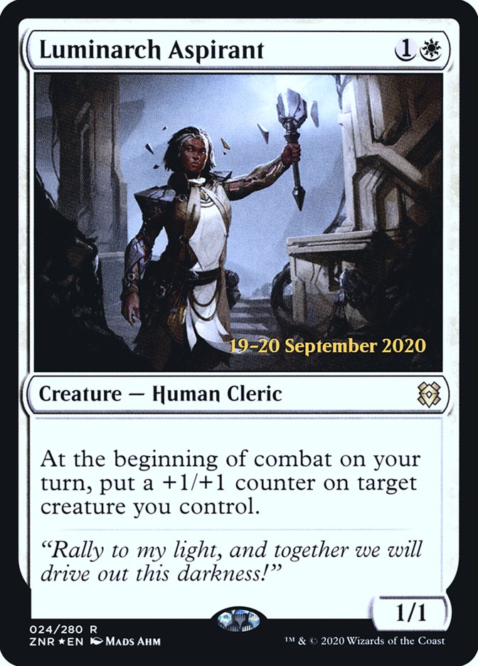 Luminarch Aspirant [Zendikar Rising Prerelease Promos] | Shuffle n Cut Hobbies & Games