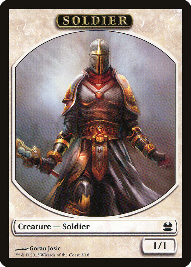 Soldier Token [Modern Masters Tokens] | Shuffle n Cut Hobbies & Games