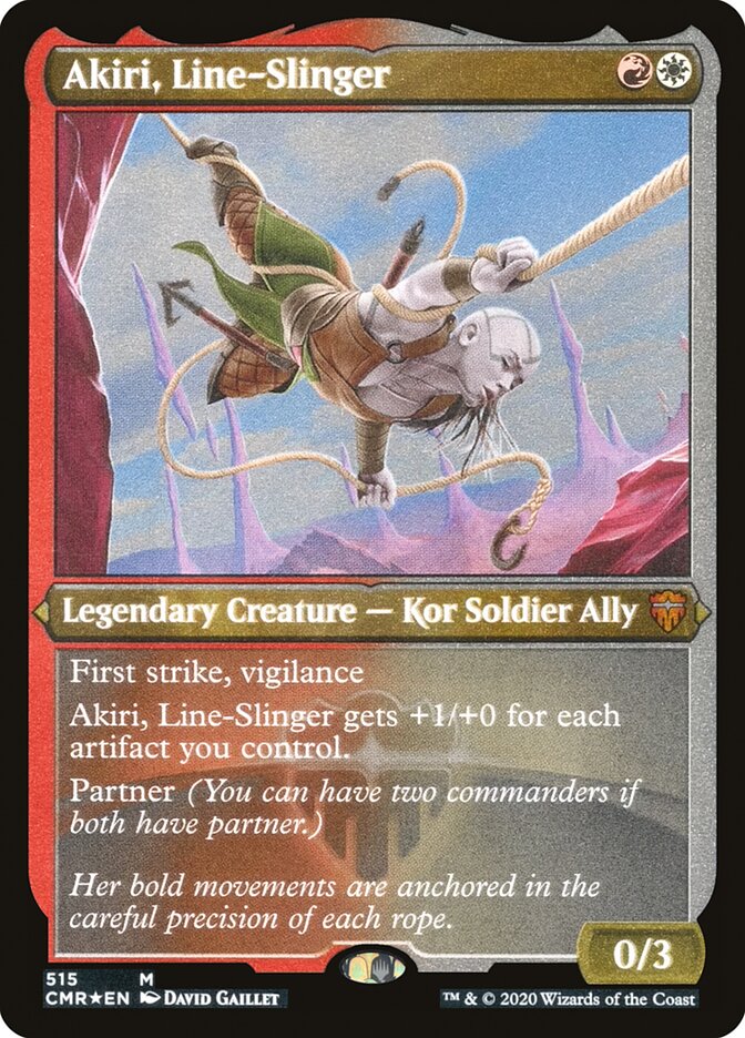 Akiri, Line-Slinger (Etched) [Commander Legends] | Shuffle n Cut Hobbies & Games