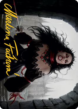 Voldaren Stinger Art Card (Gold-Stamped Signature) [Innistrad: Midnight Hunt Art Series] | Shuffle n Cut Hobbies & Games