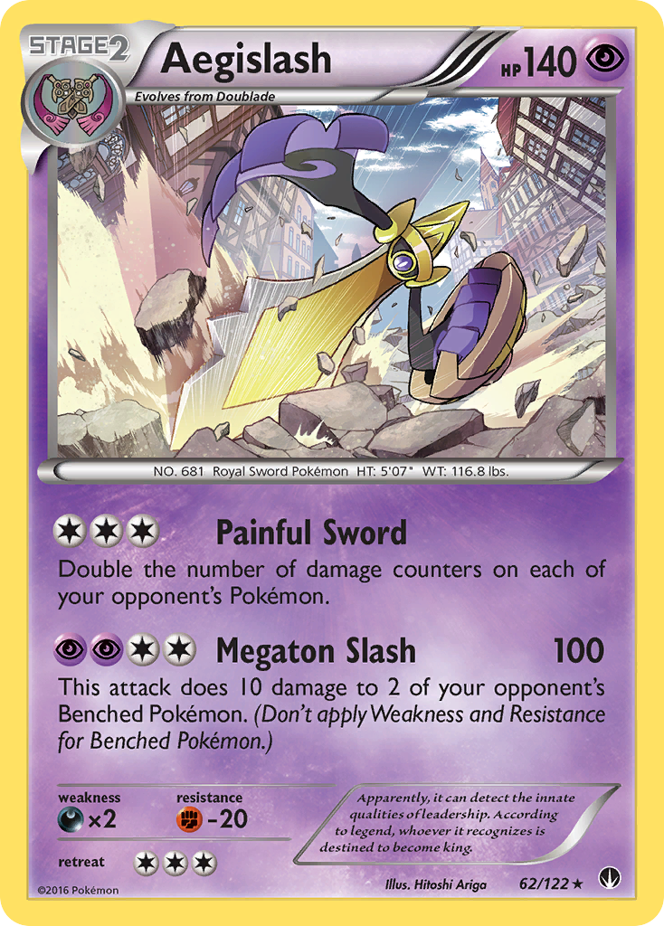 Aegislash (62/122) [XY: BREAKpoint] | Shuffle n Cut Hobbies & Games
