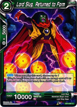 Lord Slug, Returned to Form [BT4-061] | Shuffle n Cut Hobbies & Games