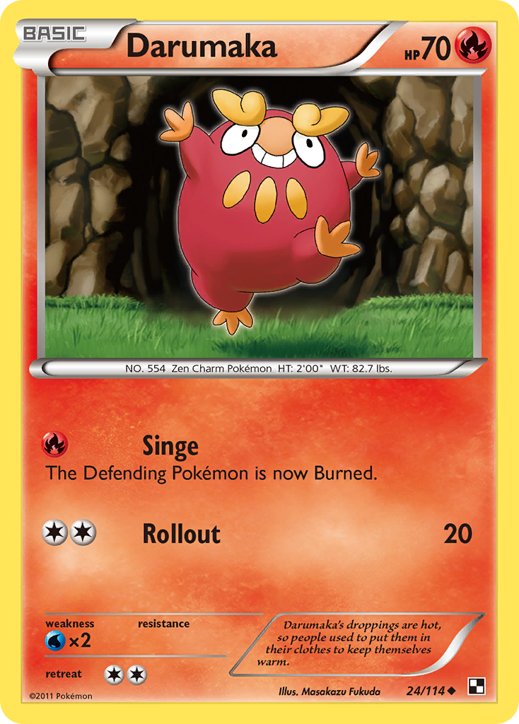 Darumaka (24/114) [Black & White: Base Set] | Shuffle n Cut Hobbies & Games
