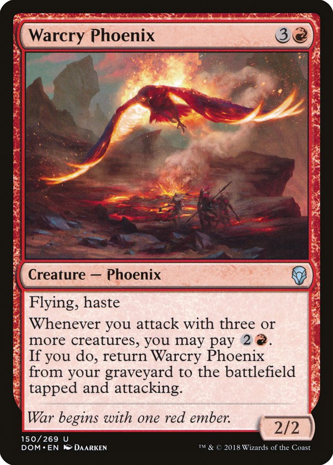 Warcry Phoenix [Dominaria] | Shuffle n Cut Hobbies & Games