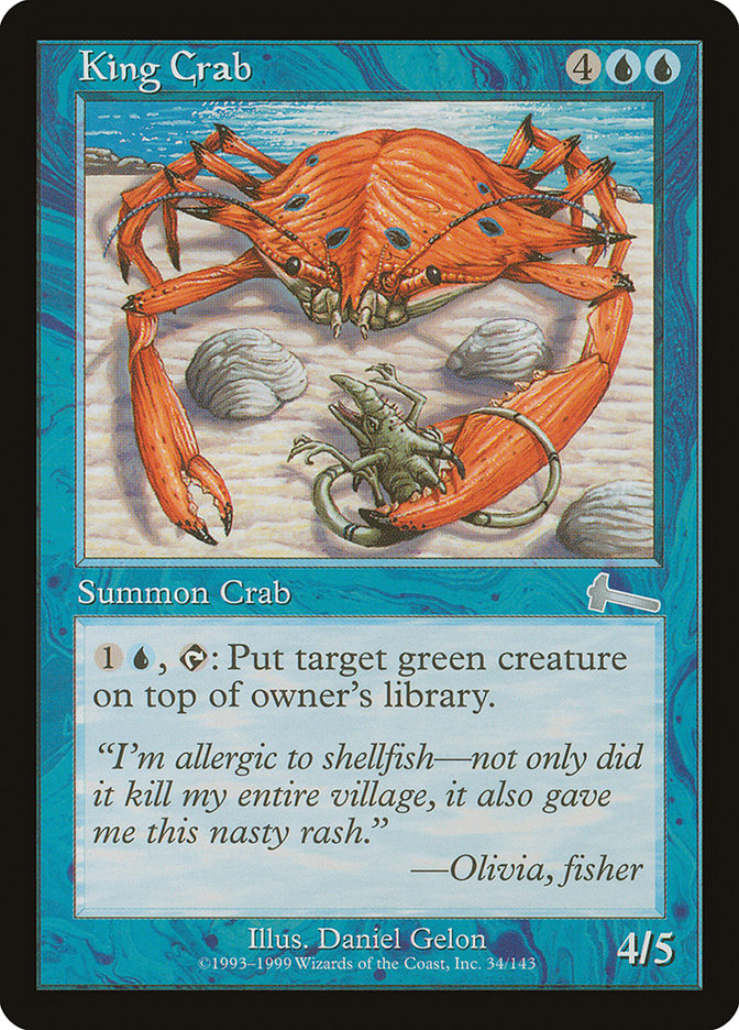 King Crab [Urza's Legacy] | Shuffle n Cut Hobbies & Games