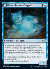 Mischievous Catgeist // Catlike Curiosity [Innistrad: Crimson Vow] | Shuffle n Cut Hobbies & Games