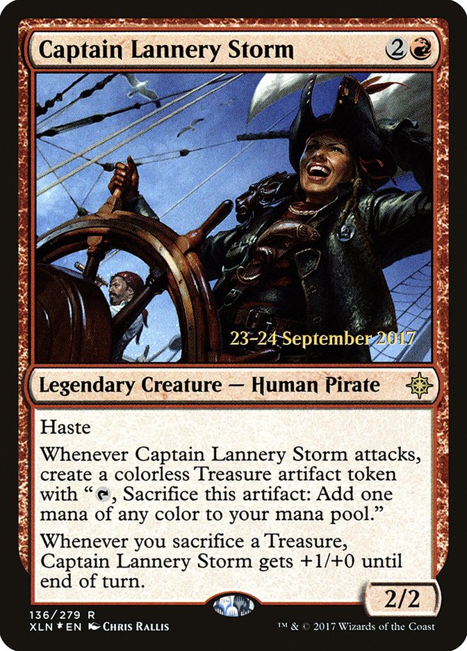 Captain Lannery Storm [Ixalan Prerelease Promos] | Shuffle n Cut Hobbies & Games