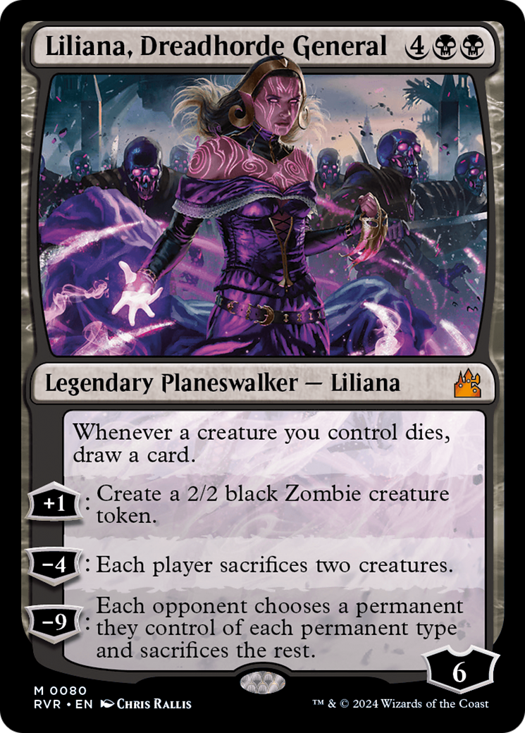 Liliana, Dreadhorde General [Ravnica Remastered] | Shuffle n Cut Hobbies & Games