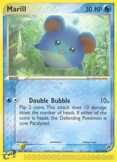 Marill (68/100) [EX: Sandstorm] | Shuffle n Cut Hobbies & Games