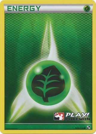 Grass Energy (105/114) (Play Pokemon Promo) [Black & White: Base Set] | Shuffle n Cut Hobbies & Games