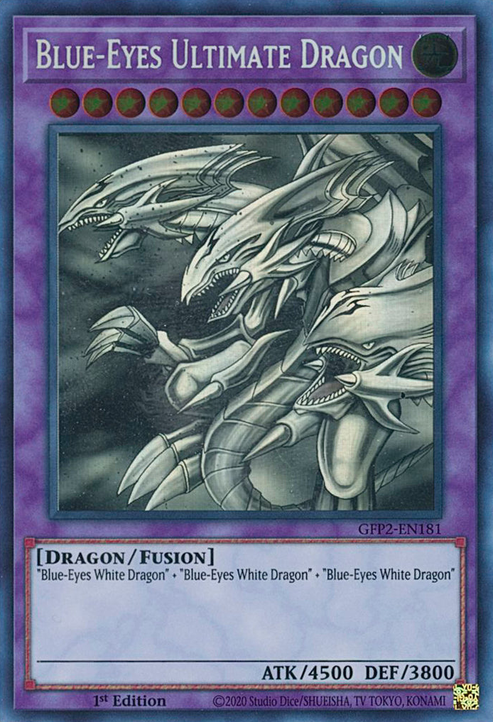 Blue-Eyes Ultimate Dragon [GFP2-EN181] Ghost Rare | Shuffle n Cut Hobbies & Games