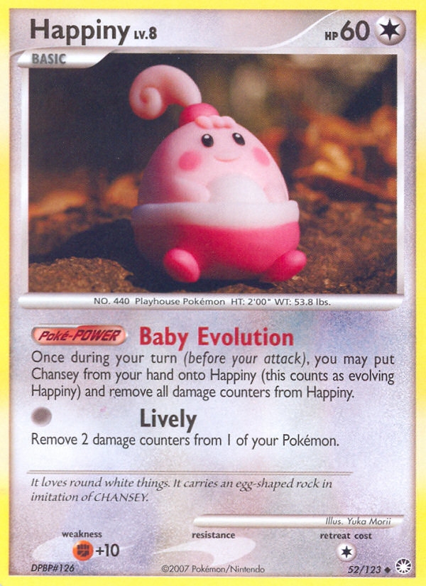 Happiny (52/123) [Diamond & Pearl: Mysterious Treasures] | Shuffle n Cut Hobbies & Games