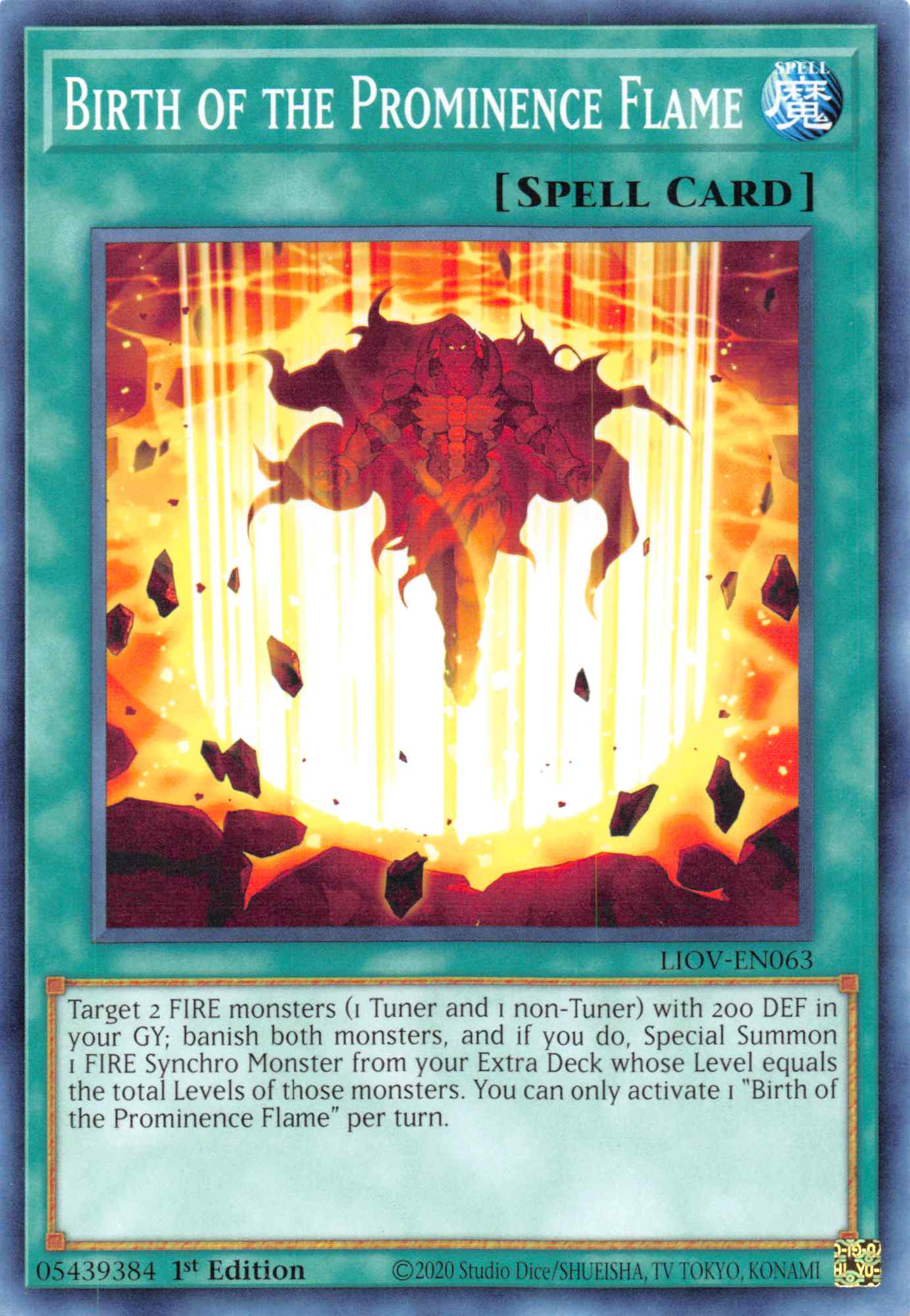 Birth of the Prominence Flame [LIOV-EN063] Common | Shuffle n Cut Hobbies & Games