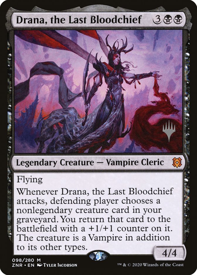 Drana, the Last Bloodchief (Promo Pack) [Zendikar Rising Promos] | Shuffle n Cut Hobbies & Games