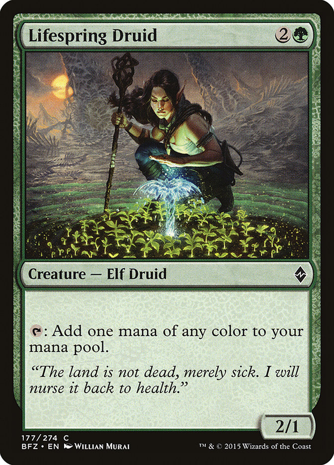 Lifespring Druid [Battle for Zendikar] | Shuffle n Cut Hobbies & Games